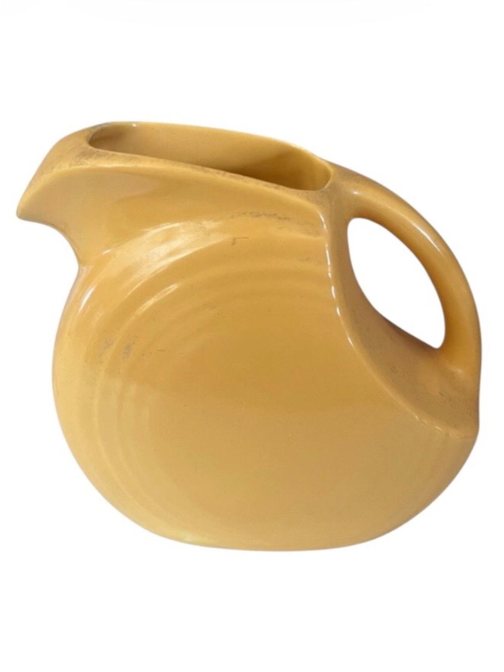 Fiestaware Homer Laughlin Disc Pitcher.